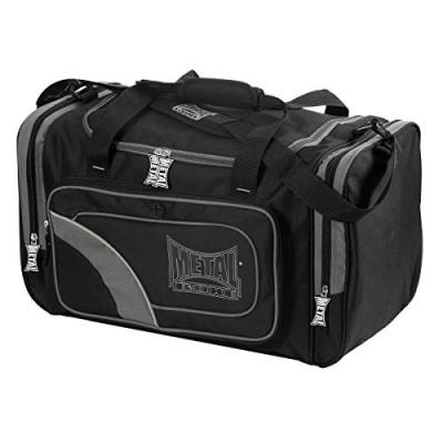 METAL BOXE Mixte Mb030 Sac de sport, Noir/Gris/Jaune, M EU