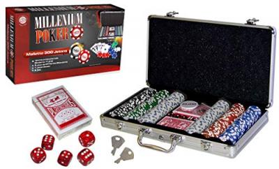 Jeux De Societe Bte/Mallette 300 Jetons Poker Cart