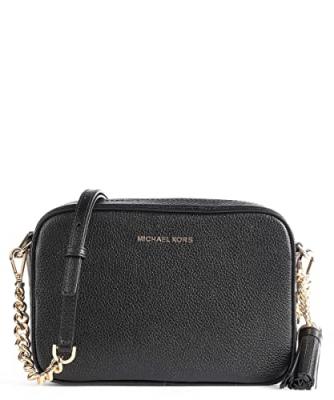 MICHAEL KORS Sac &agrave; bandouli&egrave;re Ginny en cuir - Noir - Femme