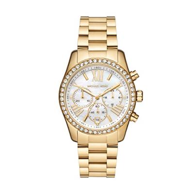 Montre Femme Lexington Blanc MK7241 Jaune Michael Kors
