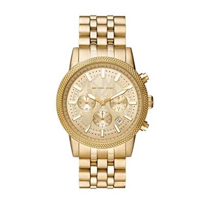 Montre Hutton de Michael Kors chronographe, en acier inoxydable, dor&eacute;e, pour homme, MK8953
