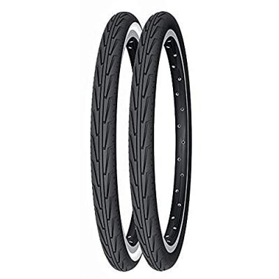 Pneu v&eacute;lo City Michelin City J Confort TR noir/flanc blanc (20 x 1.1/