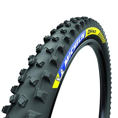 Michelin DH Mud TLR Mountain Bike Tyre - Noir} - Wire Bead, Noir}