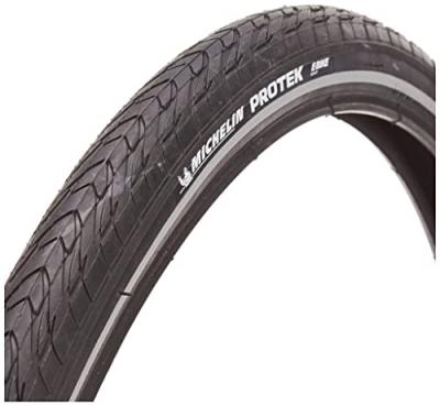 Pneu v&eacute;lo City/VTC Michelin Protek TR noir/flanc r&eacute;fl&eacute;chissant (700