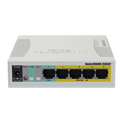 Mikrotik CSS106-1G-4P-1S commutateur r&eacute;seau Gigabit CSS106-1G-4P-1S