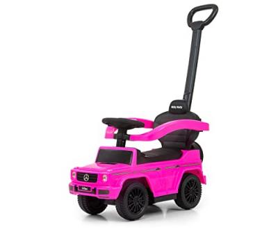 Milly Mally Porteur avec barre de pouss&eacute;e MERCEDES G350D Rose