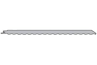 Lame scie sabre denture vague ondul&eacute;e 300 mm milwaukee - 48001084