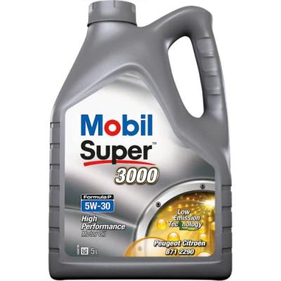 MOBIL Huile-Additif SUPER 3000 Formula-P - Synthetique / 5W30 / 5L 