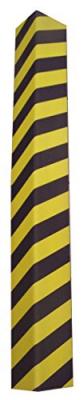 Mousse de protection d'angle 120 cm MOTTEZ, Noir et jaune