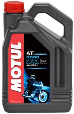 MOTUL 20W-50 min&eacute;rale 3000, Huile moteur 4 temps, litres