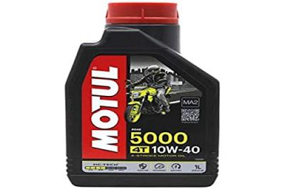 Motul 104054 5000 4T 10W-40 ,Huile Moto Moteur 4 Temps 1 Litre