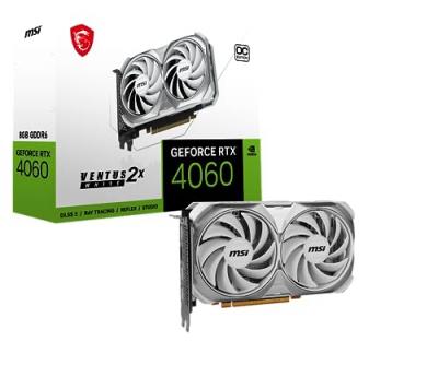 Carte graphique MSI GeForce RTX 4060 VENTUS 2X WHITE 8G OC - DLSS3