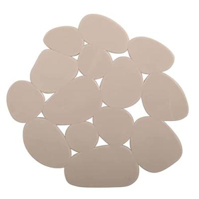Lot de 4 antiderapants galets beige