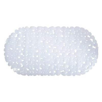 MSV Tapis Fond de Baignoire PVC Galets 35x68cm Blanc