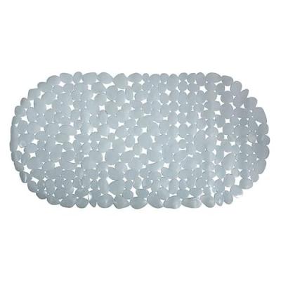 MSV - Tapis Fond de baignoire Pvc galets 35x68cm Gris - Gris