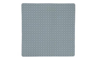 MSV Tapis Fond de douche antid&eacute;rapant Caoutchouc QUADRO 54x54cm Gris