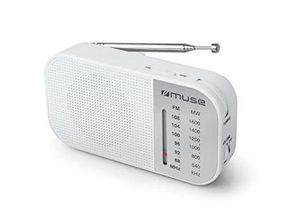 Muse m-025 rw blanc radio anal&oacute;gica am/fm portable con enceinte int&eacute;gr&eacute; M025RW