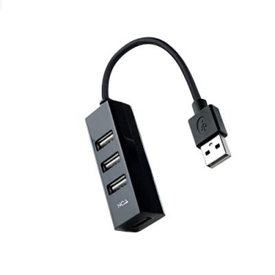 Concentrateur Nanocable USB-A 2.0 avec 4x USB-A 2.0 - C&acirc;ble de 0,15 m