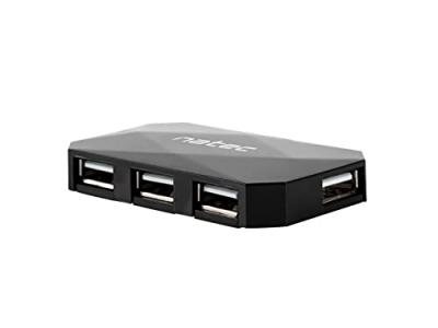 Natec hub usb 4 ports usb 2.0 pelerin, noir nhu-0647