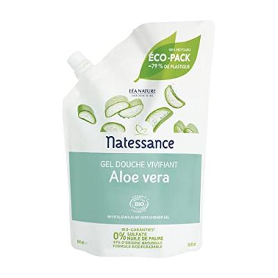 NATESSANCE Gel douche vivifiant Aloe vera eco pack 650ml