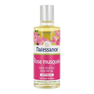 Natessance Huile de rose musqu&eacute;e - anti-&acirc;ge, 100ml