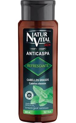 Natur Vital shampoing rafra&icirc;chissant antipelliculaire cheveux gras