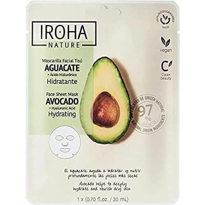 Iroha Nature Mascarilla Facial Tis&uacute; Hidratante Aguacate 20ml