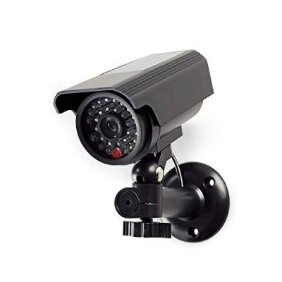 Nedis cam&eacute;ra factice led avec panneau solaire DUMCBS10BK