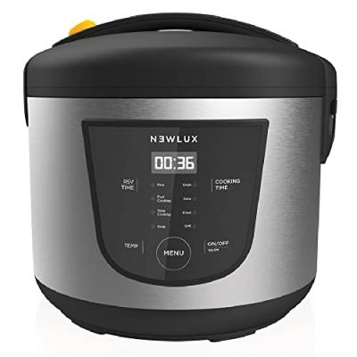 Robot de Cuisine Noir Argent&eacute;, 700 W, 20 x 29 x 28,3 Cm, Capacit&eacute; de 5 L -Newcook