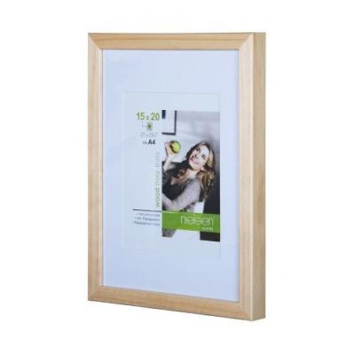 Cadre Nielsen Apollo bois naturel passe-partout - 21 x 29,7 cm (A4)