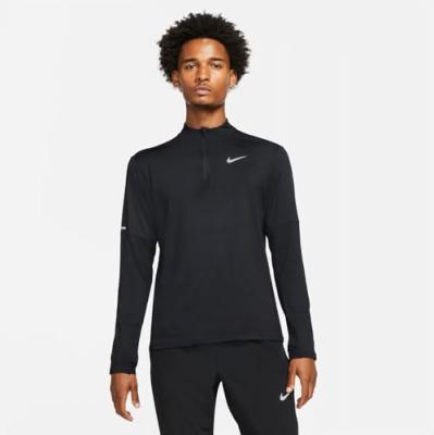 Nike M NK DF ELMNT Top HZ Sweatshirt Mens, Black/Reflective Silv, XL
