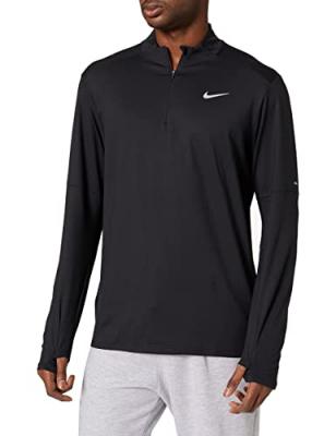 Nike M NK DF ELMNT Top HZ Sweatshirt Mens, Black/Reflective Silv, 2XL