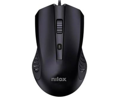 Nilox Souris USB avec c&acirc;ble, Noir Marque
