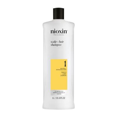 System 1 - Shampoing - Cheveux Naturels L&eacute;g&egrave;rement Affaiblissants 1000 ml 