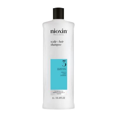 System 3 - Shampoing - Cheveux teints et ab&icirc;m&eacute;s l&eacute;g&egrave;rement fragilis&eacute;s 1000 ml 