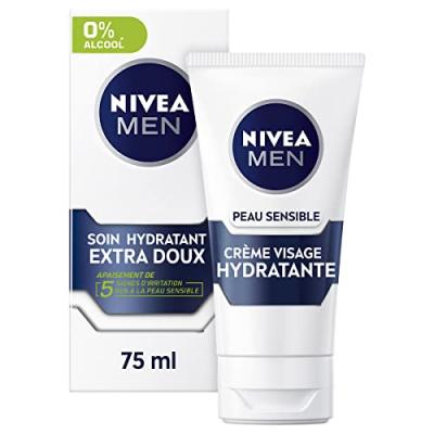 Soin apaisant sensitive, sans parfum, sans alcool, hydrate et prot&egrave;ge