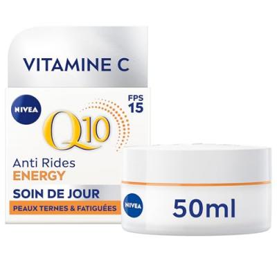 Nivea Q10 Anti-Rides Energy Soin de Jour Activateur d'&Eacute;clat SPF15 50 ml - Pot 50 ml