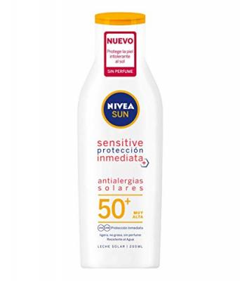 Nivea Sun Sensitive Lait Solaire Protection Imm&eacute;diate SPF 50+ 200 ml