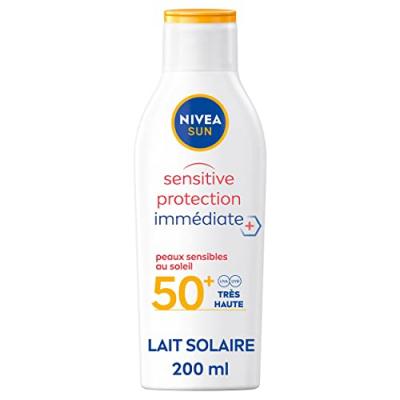Lait Solaire Sensitive Protection Spf50+ Sun Nivea - Le Flacon De 200ml