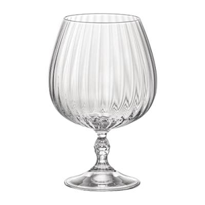 Bormioli Lot de 6 verres &agrave; Cognac AMERICA '20S 65CL