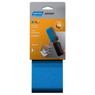 Bande abrasive - blue tech - lot de 2 - grain 120 - 100x610 mm