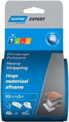 Rouleau abrasif auto-agrippant Norton 93x5m Grain 40