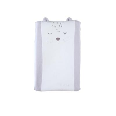 Matelas &Agrave; Langer Avec Housse &Eacute;lastique En &Eacute;ponge Blanc