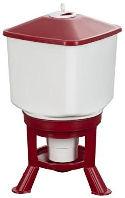 Kerbl - Abreuvoir volailles Kubic rouge/blanc, 40L
