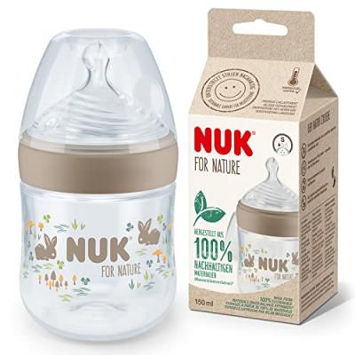 NUK Biberon NUK for Nature PP 0 mois+ 150 ml, brun