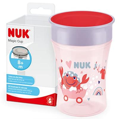 NUK Tasse enfant Magic Cup bordure 360&deg; PP rouge 230 ml