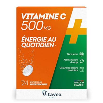 Vitavea Vitamine c 500 Effervescente - Bo&icirc;te 2 tubes de 12 comprim&eacute;s