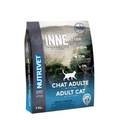 NUTRIVET Croquettes au poisson Inne - Pour chat adulte - 6 kg