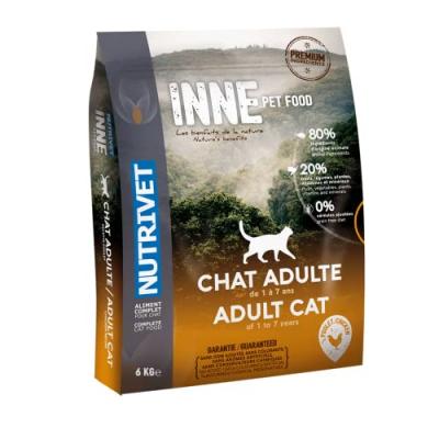 NUTRIVET Croquettes au poulet Inne - Pour chat adulte - 6 kg