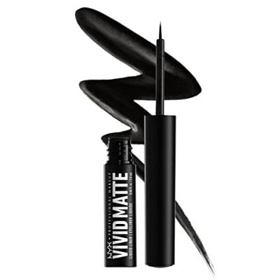 NYX Professional Makeup - Eyeliner pinceau Noir liquide mat Noir 2 ml